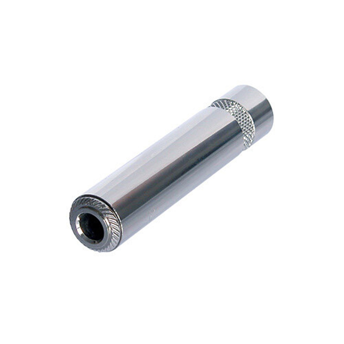 3 pole 1/4" cable jack, full metal, max. cable O.D. 6 mm 3 pole 1/4" cable jack, full metal, max. cable O.D. 6 mm