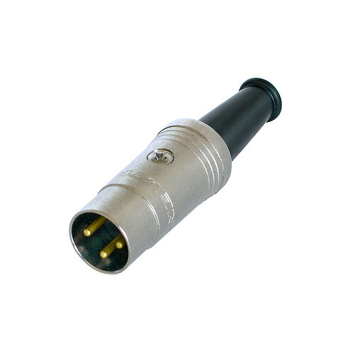 3 pole DIN cable connector, gold plated contacts 3 pole DIN cable connector, gold plated contacts