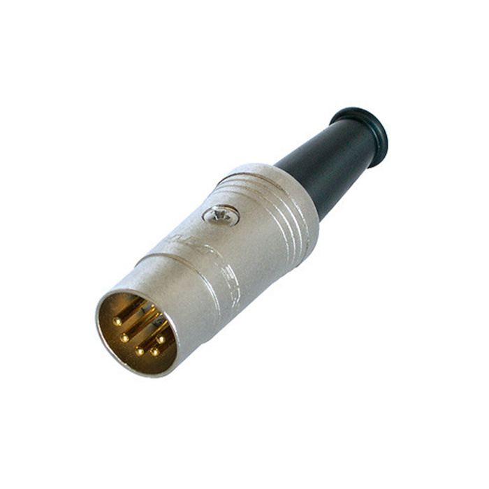 5 pole DIN cable connector, gold plated contacts 5 pole DIN cable connector, gold plated contacts