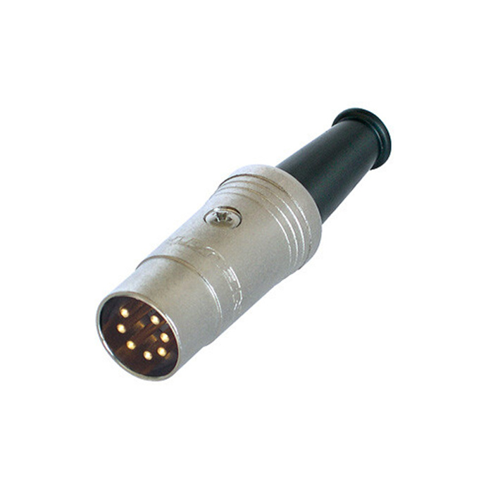7 pole DIN cable connector, gold plated contacts 7 pole DIN cable connector, gold plated contacts