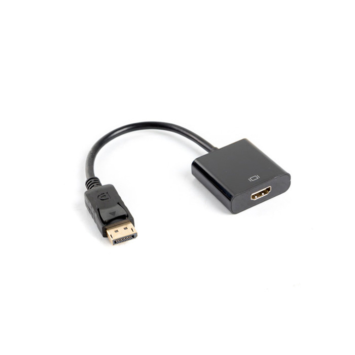 Adapter Cable DisplayPort 1.2 male - HDMI 1.2 female (FullHD, WUXGA/1920x1200), Black - 10cm Adapter Cable DisplayPort 1.2 male - HDMI 1.2 female (FullHD, WUXGA/1920x1200), Black - 10cm