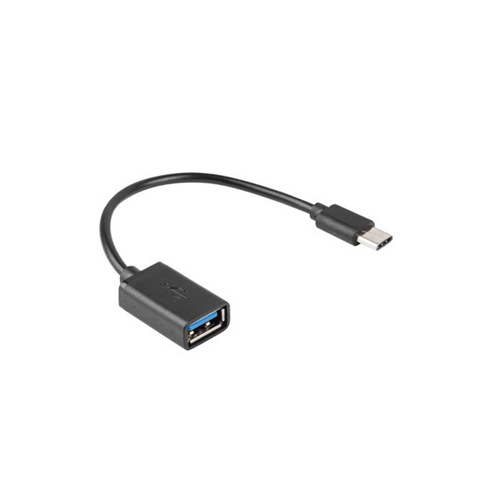 Adapter Cable USB-C (USB 2.0) male - USB-A female (480 Mbps), Black - 15cm Adapter Cable USB-C (USB 2.0) male - USB-A female (480 Mbps), Black - 15cm