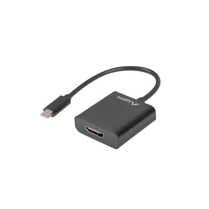 Adapter Cable USB-C (USB 3.1 Gen 1) male - HDMI female, Black - 15cm Adapter Cable USB-C (USB 3.1 Gen 1) male - HDMI female, Black - 15cm