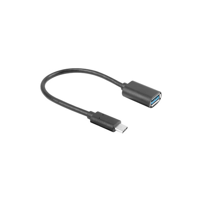 Adapter Cable USB-C (USB 3.1 Gen 1) male - USB-A female (5 Gbps), Black - 15cm Adapter Cable USB-C (USB 3.1 Gen 1) male - USB-A female (5 Gbps), Black - 15cm