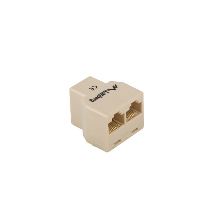 ADAPTER RJ45 (F) -> RJ45 (F) x2 UNSHIELDED INLINE COUPLER BROWN ADAPTER RJ45 (F) -> RJ45 (F) x2 UNSHIELDED INLINE COUPLER BROWN