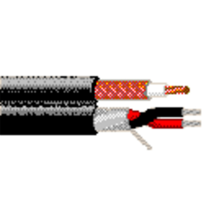 Audio/Video Cable - Analog RG59 0,8/3,7 + 1 Analog Audio Pair 0,35mm² - Zip construction, Black Audio/Video Cable - Analog RG59 0,8/3,7 + 1 Analog Audio Pair 0,35mm² - Zip construction, Black