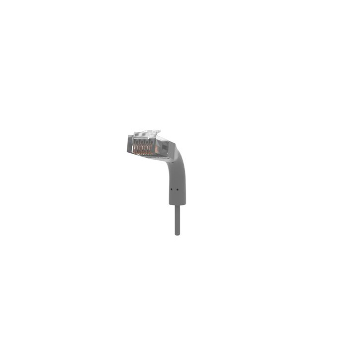 Bendable Slim Patch Cord CAT6A UTP (AWG30), PUR, Ø 3,00 mm, Grey - 1m Bendable Slim Patch Cord CAT6A UTP (AWG30), PUR, Ø 3,00 mm, Grey - 1m