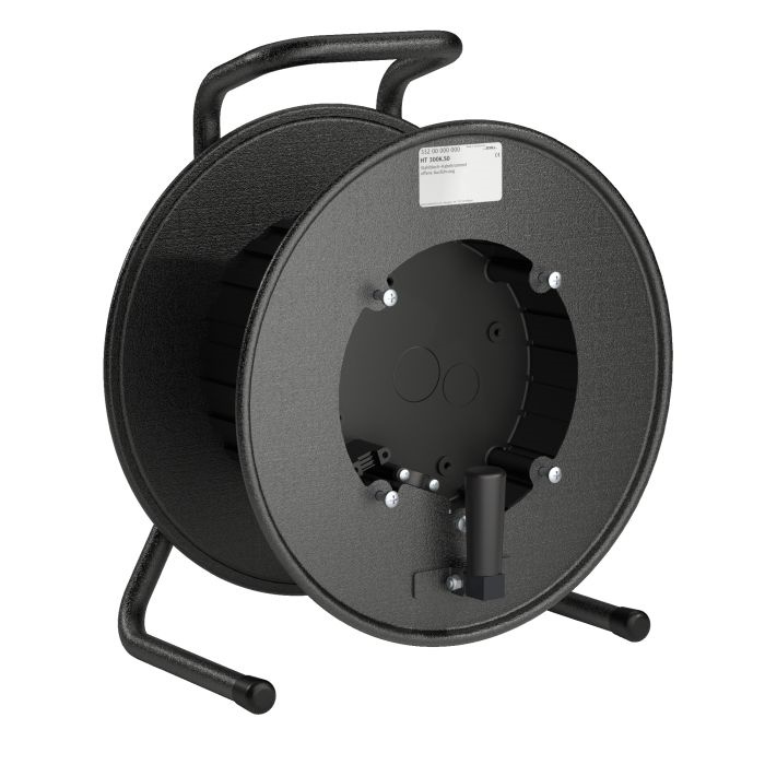 Black Metal Cable Drum, open design for self tooling (IØ178-EØ300-L140mm) Black Metal Cable Drum, open design for self tooling (IØ178-EØ300-L140mm)
