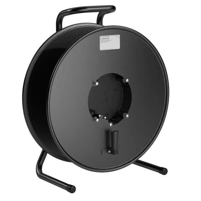 Black Metal Cable Drum, open design for self tooling (IØ178-EØ460-L140mm) Black Metal Cable Drum, open design for self tooling (IØ178-EØ460-L140mm)