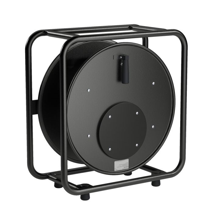 Black Metal Cable Drum, with continious front panel (IØ320-EØ460-L169mm) Black Metal Cable Drum, with continious front panel (IØ320-EØ460-L169mm)