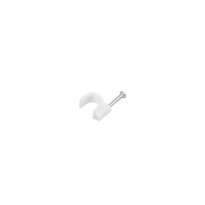 CABLE CLIPS 7MM 100PCS WHITE LANBERG CABLE CLIPS 7MM 100PCS WHITE LANBERG