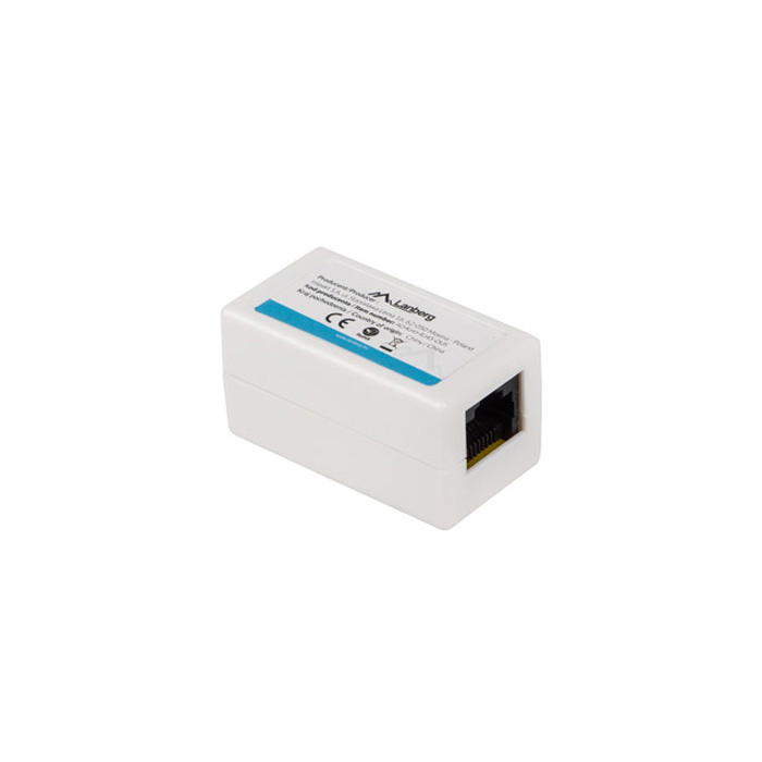CAT.5E UTP RJ45 feedthrough Coupler, White CAT.5E UTP RJ45 feedthrough Coupler, White