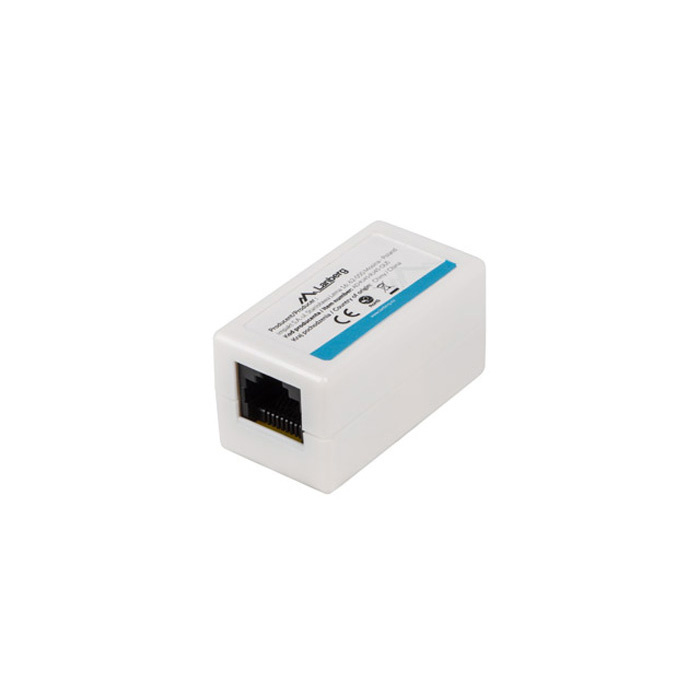 CAT.6 UTP RJ45 feedthrough Coupler, White CAT.6 UTP RJ45 feedthrough Coupler, White