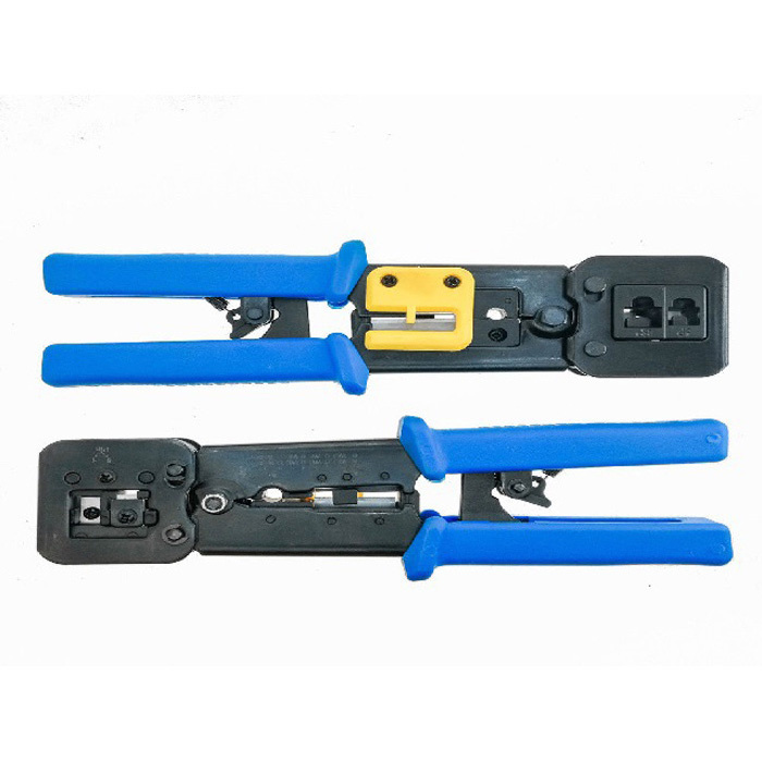 Crimping & Stripping Tool for RJ45, RJ11 & RJ12 Pass Through plugs Crimping & Stripping Tool for RJ45, RJ11 & RJ12 Pass Through plugs
