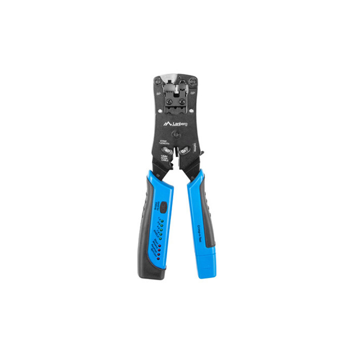 Crimping Tool for RJ45, RJ11 & RJ12 connectors with built-in Cable Tester Crimping Tool for RJ45, RJ11 & RJ12 connectors with built-in Cable Tester