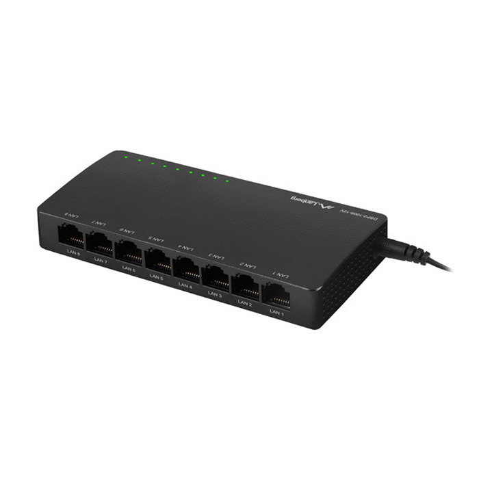 Desktop Switch DSP2-1008 - 8 Port Gigabit (1Gbps), Unmanaged, 12V Desktop Switch DSP2-1008 - 8 Port Gigabit (1Gbps), Unmanaged, 12V
