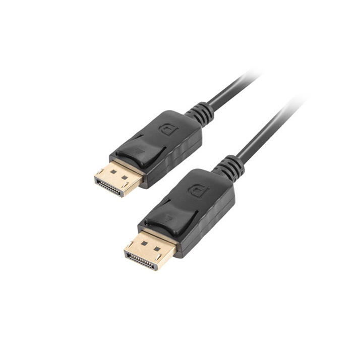 DisplayPort 1.2 (21.6 Gbps) Cable (UHD/4K/2160p@60Hz), Black - 1,8m DisplayPort 1.2 (21.6 Gbps) Cable (UHD/4K/2160p@60Hz), Black - 1,8m