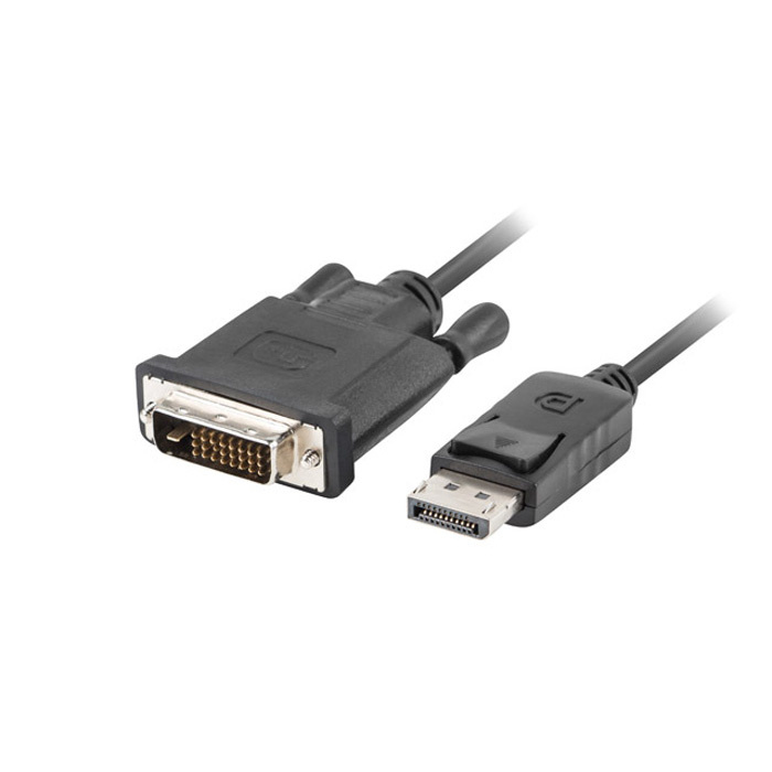 DisplayPort 1.2 - Dual Link DVI (24+1) Cable (1920 x 1080@60Hz), Black - 1m DisplayPort 1.2 - Dual Link DVI (24+1) Cable (1920 x 1080@60Hz), Black - 1m