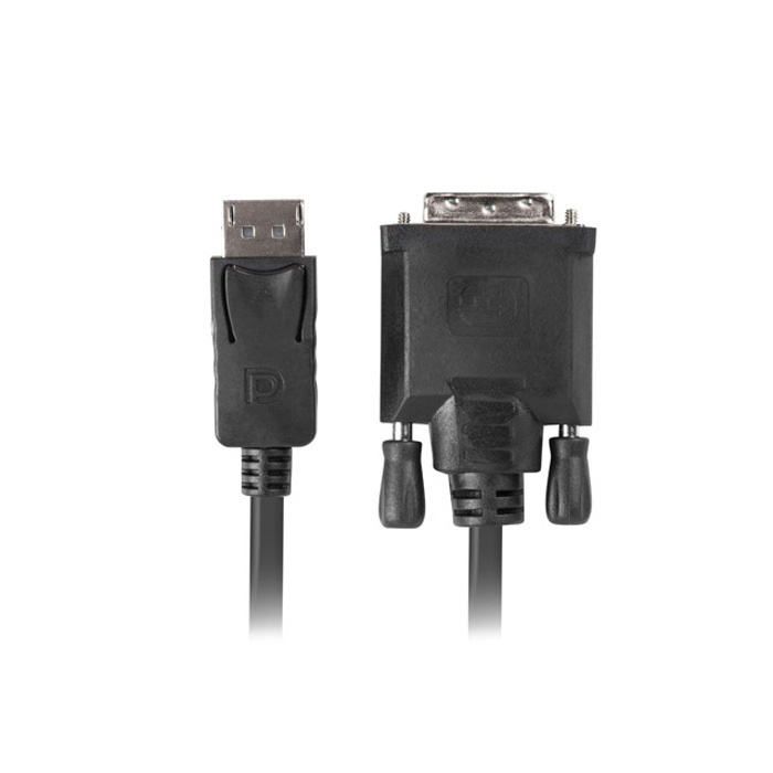 DisplayPort 1.2 - Dual Link DVI (24+1) Cable (1920 x 1080@60Hz), Black - 3m DisplayPort 1.2 - Dual Link DVI (24+1) Cable (1920 x 1080@60Hz), Black - 3m