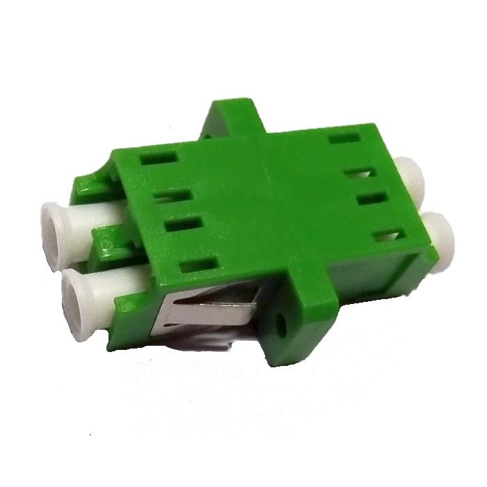 Fiber Optic Adapter LC/APC - LC/APC Duplex Single Mode - Green Fiber Optic Adapter LC/APC - LC/APC Duplex Single Mode - Green