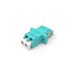 Fiber Optic Adapter LC - LC Duplex Multimode (OM3) - Aqua
