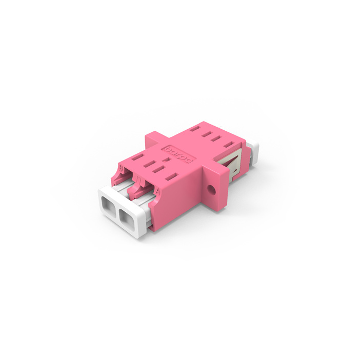 Fiber Optic Adapter LC - LC Duplex Multimode (OM4) - Violet Fiber Optic Adapter LC - LC Duplex Multimode (OM4) - Violet