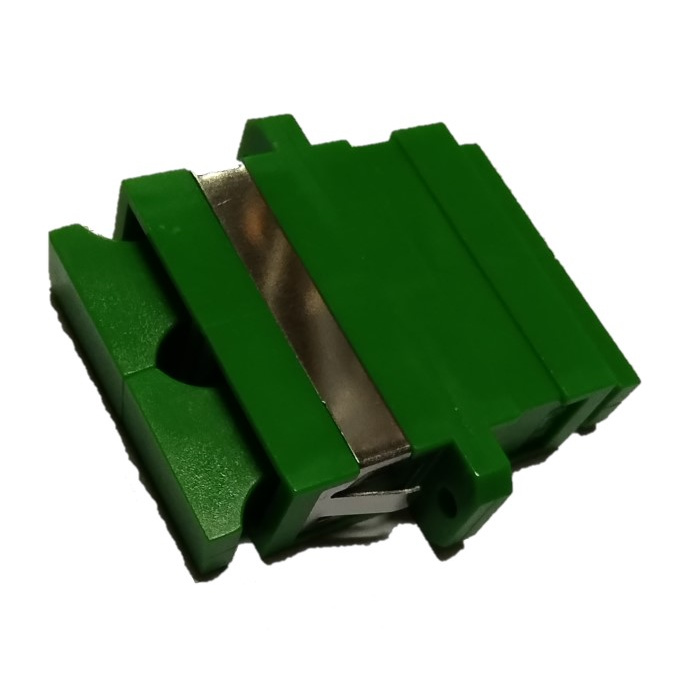 Fiber Optic Adapter SC/APC - SC/APC Duplex Single Mode - Green Fiber Optic Adapter SC/APC - SC/APC Duplex Single Mode - Green