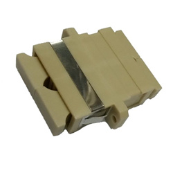 Fiber Optic Adapter SC - SC Duplex Multimode - Beige