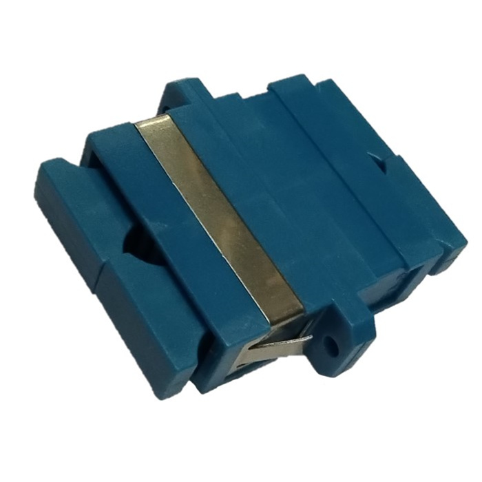 Fiber Optic Adapter SC - SC Duplex Single Mode - Blue Fiber Optic Adapter SC - SC Duplex Single Mode - Blue