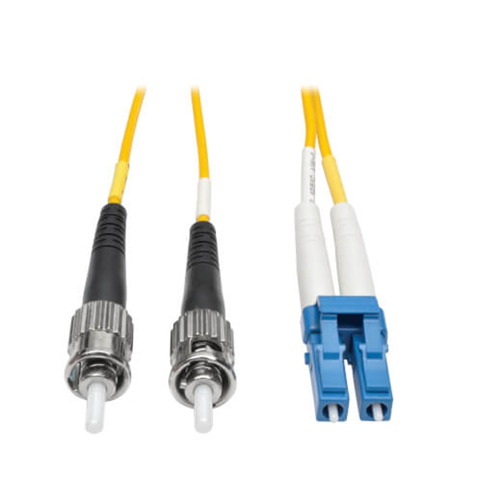 Fiber patch cord LC/UPC - ST/UPC Duplex Single Mode 9/125, LSZH, 2mm, YELLOW -5m Fiber patch cord LC/UPC - ST/UPC Duplex Single Mode 9/125, LSZH, 2mm, YELLOW -5m
