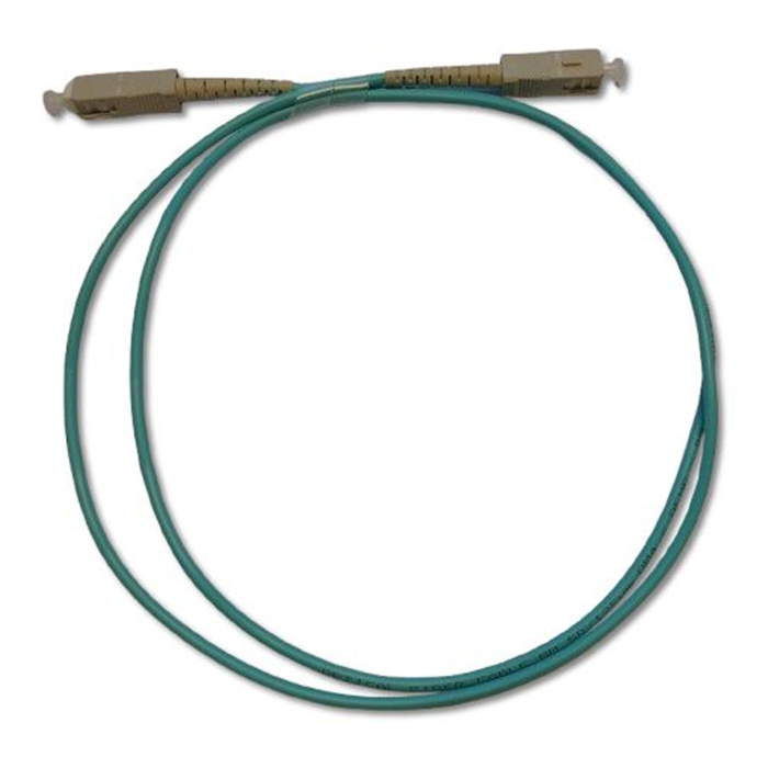 Fiber patch cord SC - SC Simplex Multimode 50/125, OM4, LSZH, 3mm, AQUA - 1m Fiber patch cord SC - SC Simplex Multimode 50/125, OM4, LSZH, 3mm, AQUA - 1m