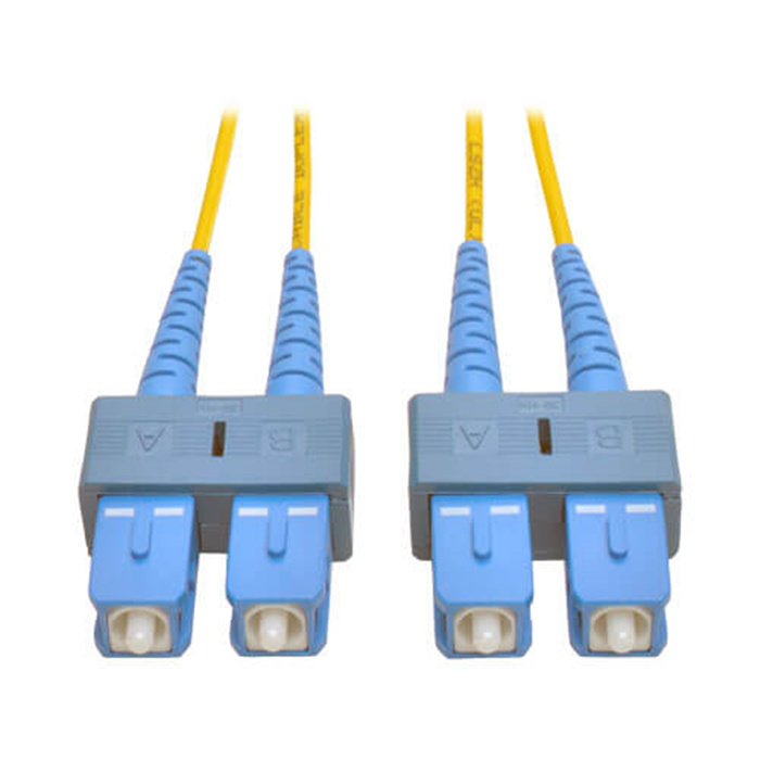 Fiber patch cord SC/UPC - SC/UPC Duplex Single Mode 9/125, LSZH, 3mm, YELLOW -0,5m Fiber patch cord SC/UPC - SC/UPC Duplex Single Mode 9/125, LSZH, 3mm, YELLOW -0,5m