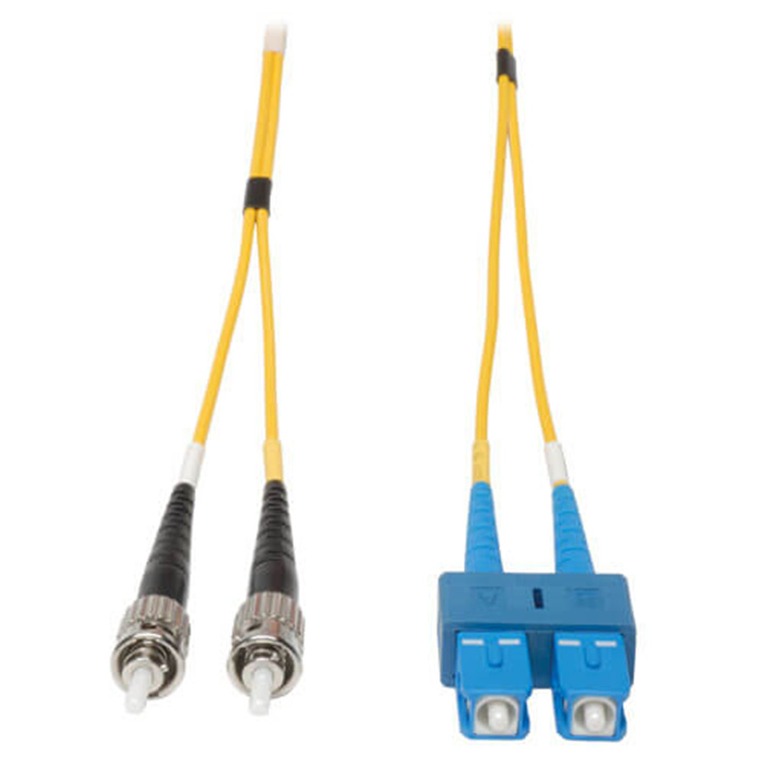 Fiber patch cord SC/UPC - ST/UPC Duplex Single Mode 9/125, LSZH, 3mm, YELLOW -2m Fiber patch cord SC/UPC - ST/UPC Duplex Single Mode 9/125, LSZH, 3mm, YELLOW -2m