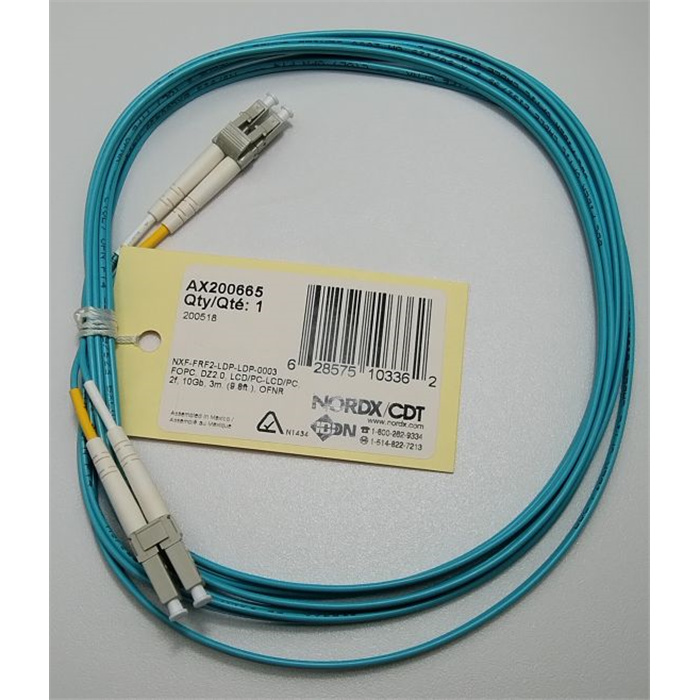 FiberExpress 50/125 Duplex Patch Cord, LC-LC, PC-Polish, OM3, Aqua Blue - 3m FiberExpress 50/125 Duplex Patch Cord, LC-LC, PC-Polish, OM3, Aqua Blue - 3m
