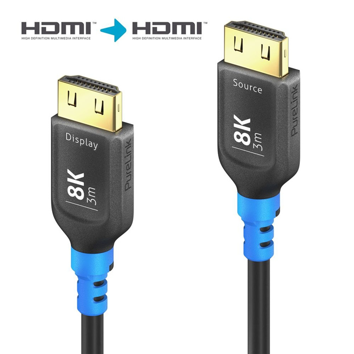 FlexInstall AOC HDMI 2.1 (48Gbps) Cable (8K UltraHD-2 @60Hz), Ø5mm - 12.5m FlexInstall AOC HDMI 2.1 (48Gbps) Cable (8K UltraHD-2 @60Hz), Ø5mm - 12.5m