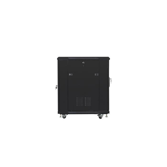 Floor-standing rack 19” - 15U - 600 x 800, Black (RAL9004), Mesh front door (Unassembled) Floor-standing rack 19” - 15U - 600 x 800, Black (RAL9004), Mesh front door (Unassembled)