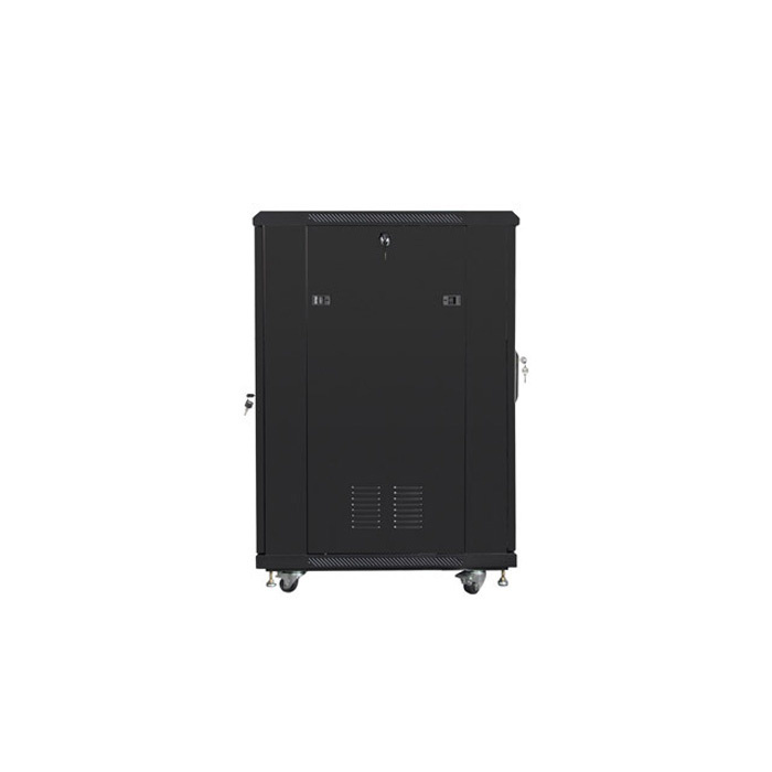 Floor-standing rack 19” - 22U - 600 x 800, Black (RAL9004), Glass front door (Unassembled) Floor-standing rack 19” - 22U - 600 x 800, Black (RAL9004), Glass front door (Unassembled)