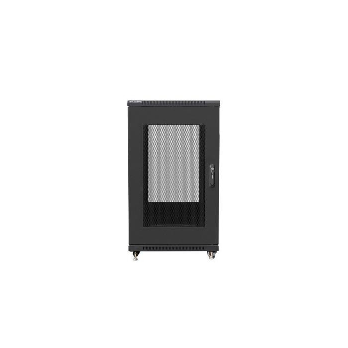 Floor-standing rack 19” - 22U - 600 x 800, Black (RAL9004), Mesh front door (Unassembled) Floor-standing rack 19” - 22U - 600 x 800, Black (RAL9004), Mesh front door (Unassembled)