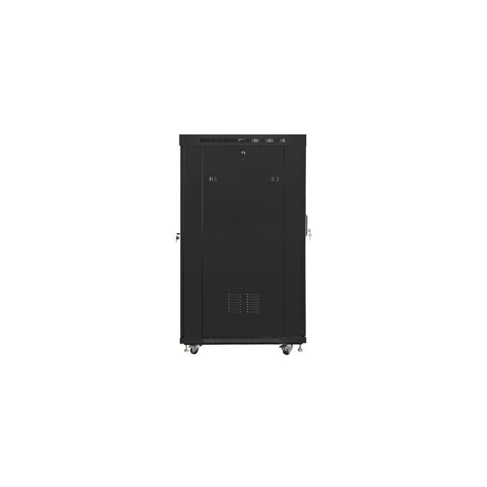 Floor-standing rack 19” - 22U - 800 x 1000, Black (RAL9004), Glass front door & LCD (Unassembled) Floor-standing rack 19” - 22U - 800 x 1000, Black (RAL9004), Glass front door & LCD (Unassembled)