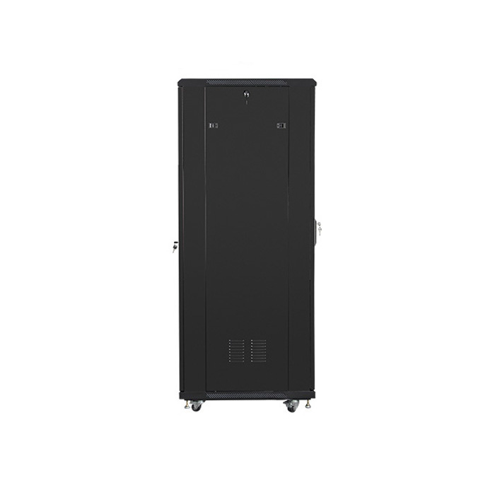 Floor-standing rack 19” - 37U - 600 x 800, Black (RAL9004), Glass front door (Unassembled) Floor-standing rack 19” - 37U - 600 x 800, Black (RAL9004), Glass front door (Unassembled)
