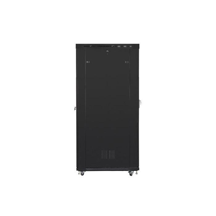 Floor-standing rack 19” - 42U - 800 x 1200, Black (RAL9004), Glass front door & LCD (Unassembled) Floor-standing rack 19” - 42U - 800 x 1200, Black (RAL9004), Glass front door & LCD (Unassembled)