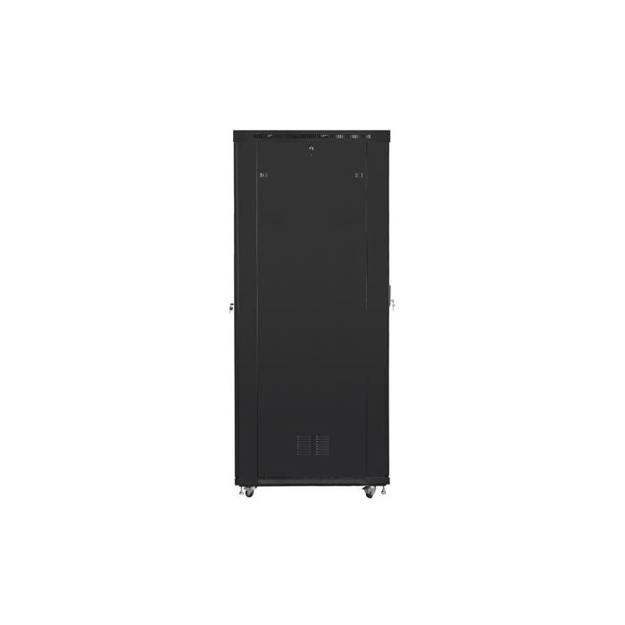 Floor-standing rack 19” - 47U - 800 x 1200, Black (RAL9004), Glass front door & LCD (Unassembled) Floor-standing rack 19” - 47U - 800 x 1200, Black (RAL9004), Glass front door & LCD (Unassembled)