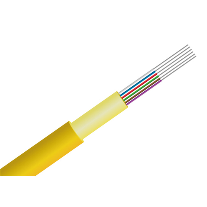 FO Distribution Cable, Tight Buffer, OS2 G657A2, LSZH, Ø 6,5mm, Yellow - 8 Fiber (CPR Cca) FO Distribution Cable, Tight Buffer, OS2 G657A2, LSZH, Ø 6,5mm, Yellow - 8 Fiber (CPR Cca)