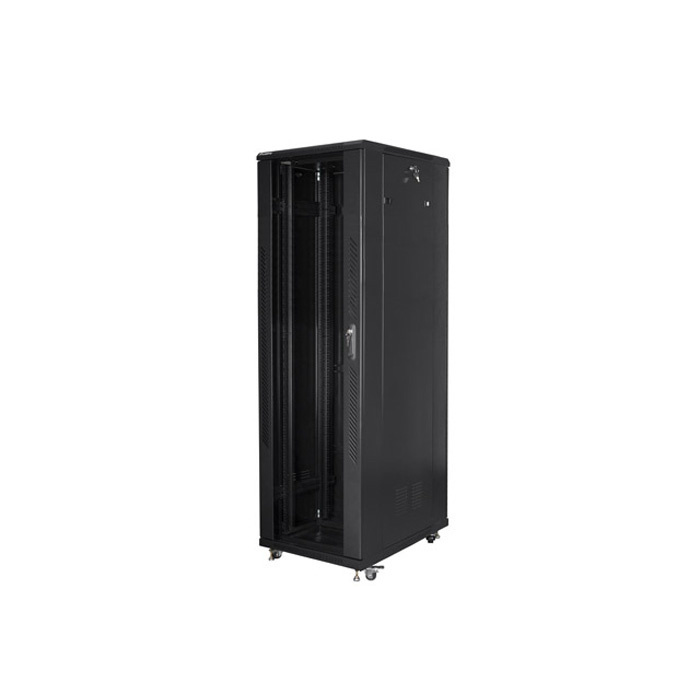 FREE-STANDING 19" 42U/800x800 (Flat Pack) BLACK with GLASS front door FREE-STANDING 19" 42U/800x800 (Flat Pack) BLACK with GLASS front door