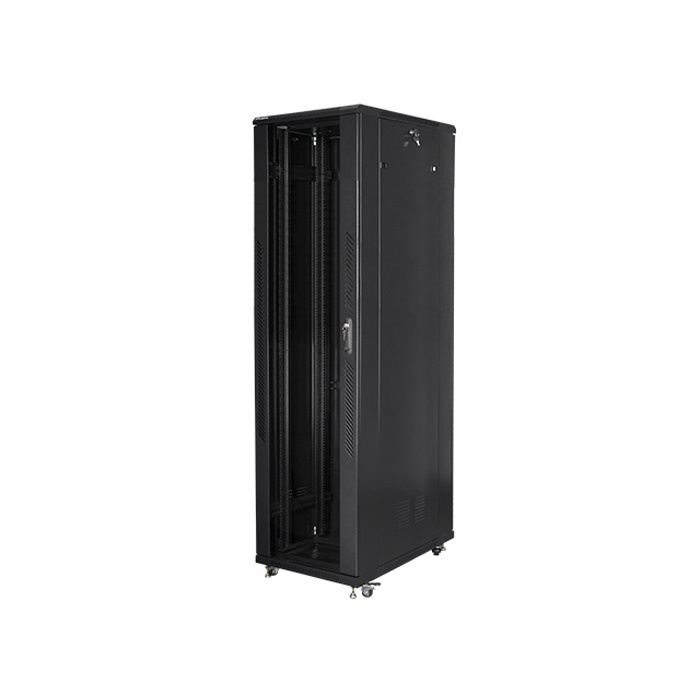 FREE-STANDING 19" 47U/800x1000 (Flat Pack) BLACK with GLASS front door FREE-STANDING 19" 47U/800x1000 (Flat Pack) BLACK with GLASS front door