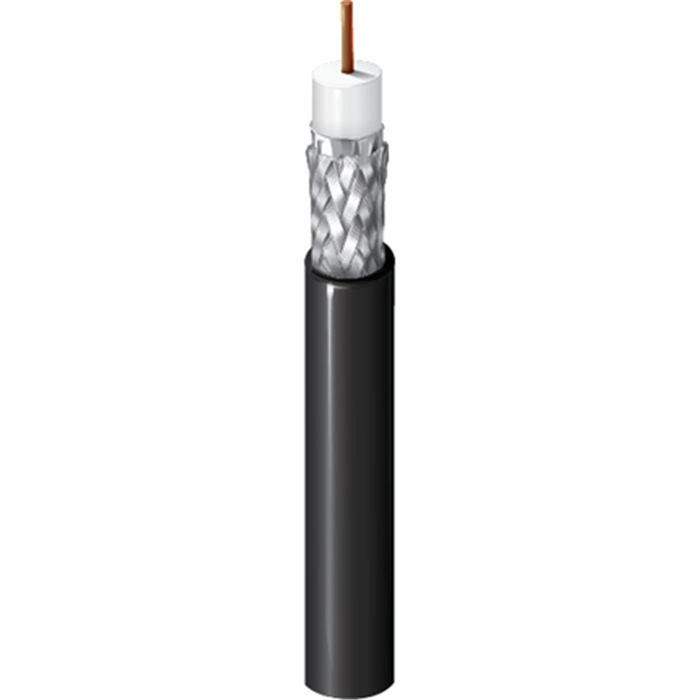 Instal. RG6 (18AWG) 75 Ohm Coax (HD/SDI 1.0/4.6) LSZH, Ø 7,0mm, Black (CPR Cca) Instal. RG6 (18AWG) 75 Ohm Coax (HD/SDI 1.0/4.6) LSZH, Ø 7,0mm, Black (CPR Cca)