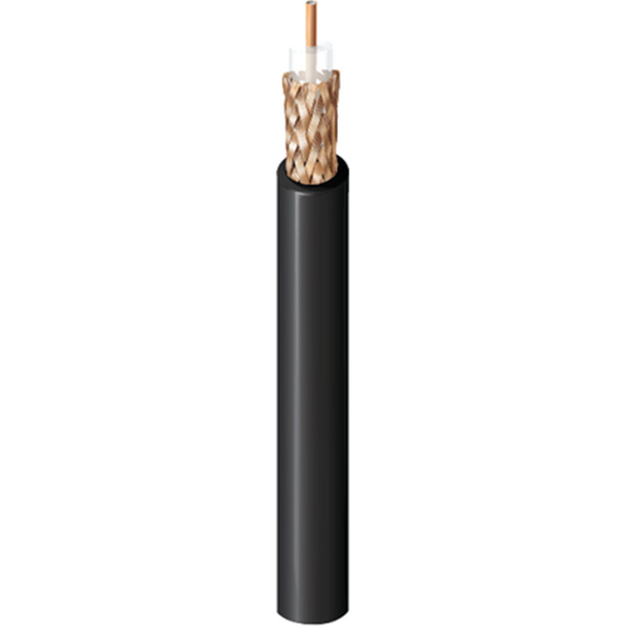 Installation Analog Video RG59 (23AWG) 75 Ohm Coax, PVC, Ø 6,1mm, Black Installation Analog Video RG59 (23AWG) 75 Ohm Coax, PVC, Ø 6,1mm, Black