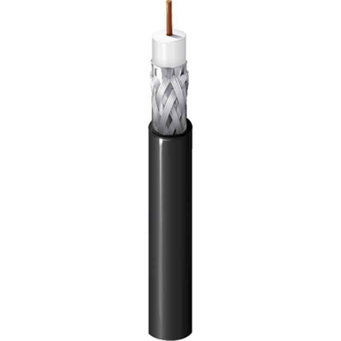 Installation RG59 (20AWG) 75 Ohm Coax (HD/SDI 0.8/3.7) PVC, Ø 5,9mm, Black Installation RG59 (20AWG) 75 Ohm Coax (HD/SDI 0.8/3.7) PVC, Ø 5,9mm, Black