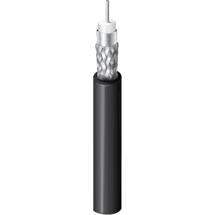 Installation RG6 (18AWG), 75 Ohm Coax (12G-SDI, 4K-UHD 1.0/4.6), LSZH, Ø 7mm, Black (CPR Cca) Installation RG6 (18AWG), 75 Ohm Coax (12G-SDI, 4K-UHD 1.0/4.6), LSZH, Ø 7mm, Black (CPR Cca)