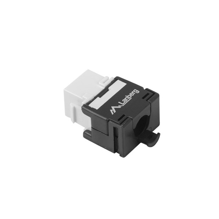 Keystone - RJ45 Jack CAT6A UTP (AWG 22-26), Black-White (Toolless) Keystone - RJ45 Jack CAT6A UTP (AWG 22-26), Black-White (Toolless)